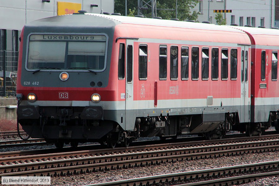Deutsche Bahn - 628 462
/ Bild: db628462_bk1307170127.jpg Deutsche Bahn - 628 462
/ Bild: db628462_bk1307170127.jpg