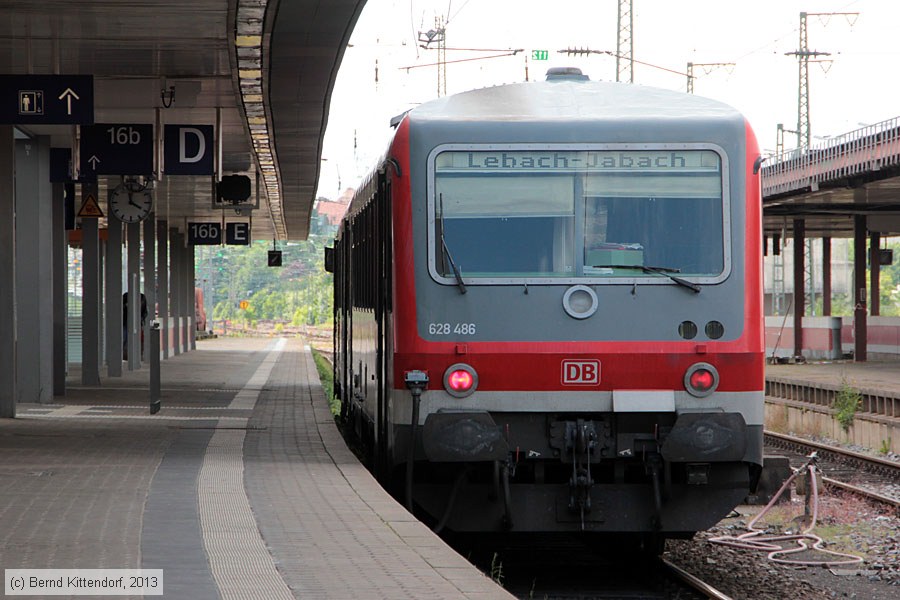 Deutsche Bahn - 628 486
/ Bild: db628486_bk1306090109.jpg Deutsche Bahn - 628 486
/ Bild: db628486_bk1306090109.jpg