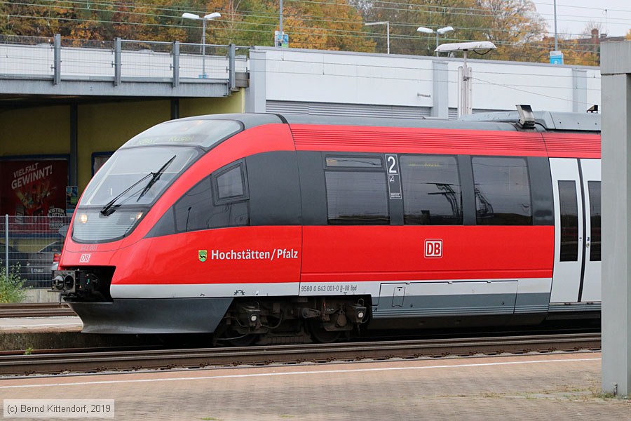 Deutsche Bahn - 643 001
/ Bild: db643001_bk1911130123.jpg