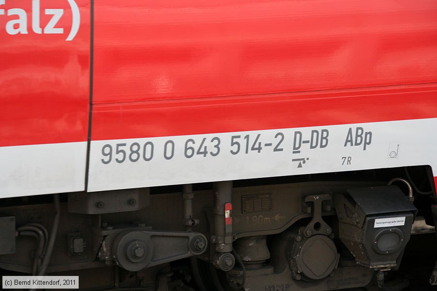 Deutsche Bahn - 643 514
/ Bild: db643514_bk1105200012.jpg