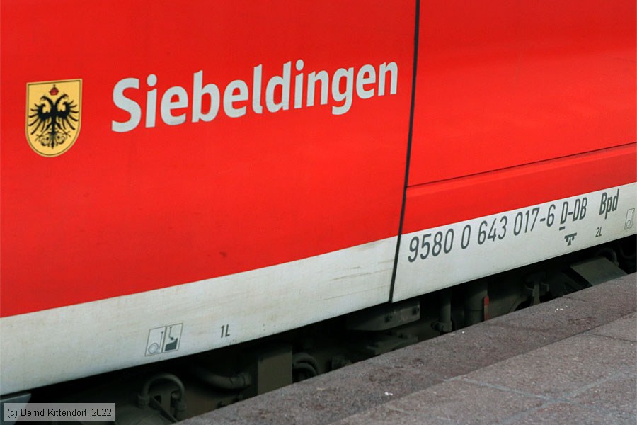 Deutsche Bahn - 643 017
/ Bild: db643017_bk2212150042.jpg