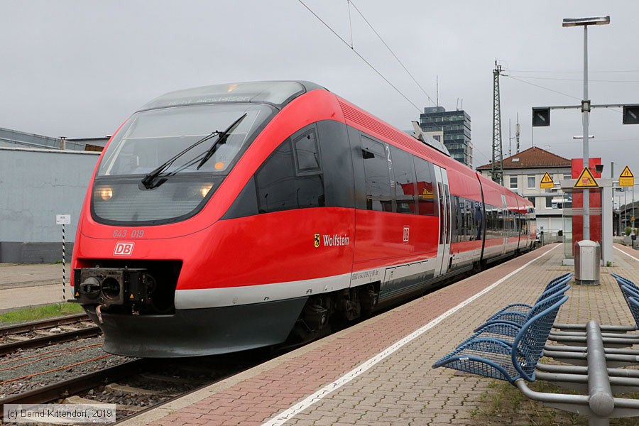 Deutsche Bahn - 643 019
/ Bild: db643019_bk1911130115.jpg