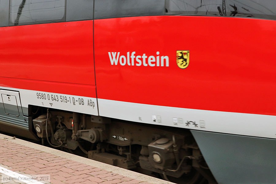 Deutsche Bahn - 643 519
/ Bild: db643519_bk1911130105.jpg
