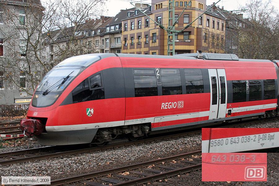 Deutsche Bahn - 643038-3
/ Bild: db6430383_bk0911260086.jpg