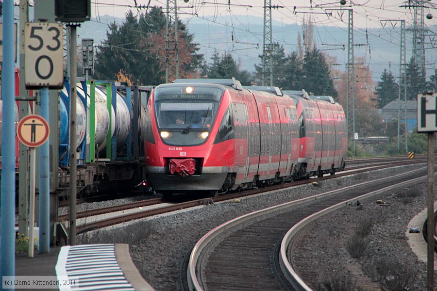 Deutsche Bahn - 643 039
/ Bild: db643039_bk1111050134.jpg