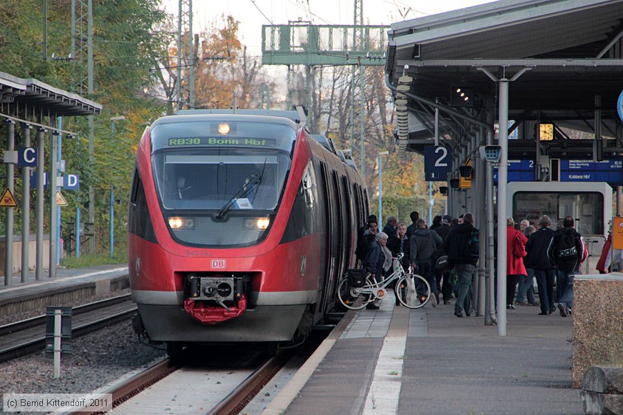 Deutsche Bahn - 643 553
/ Bild: db643553_bk1111050084.jpg Deutsche Bahn - 643 553
/ Bild: db643553_bk1111050084.jpg