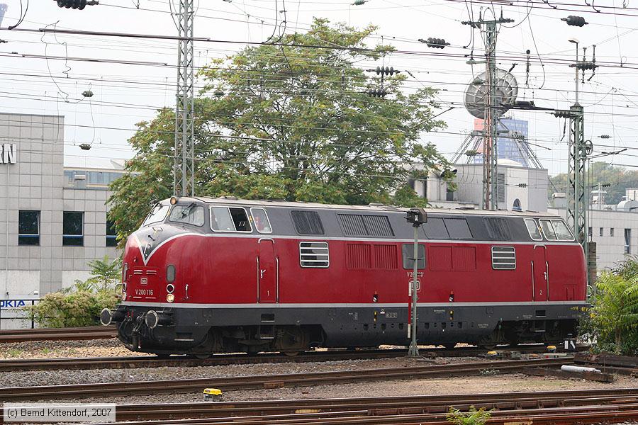 Historische Diesel-Lok - V 200 116
/ Bild: dbv200116_bk0710030183.jpg