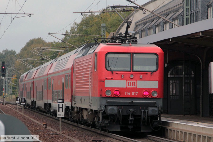Deutsche Bahn - 114 017
/ Bild: db114017_bk1210150067.jpg