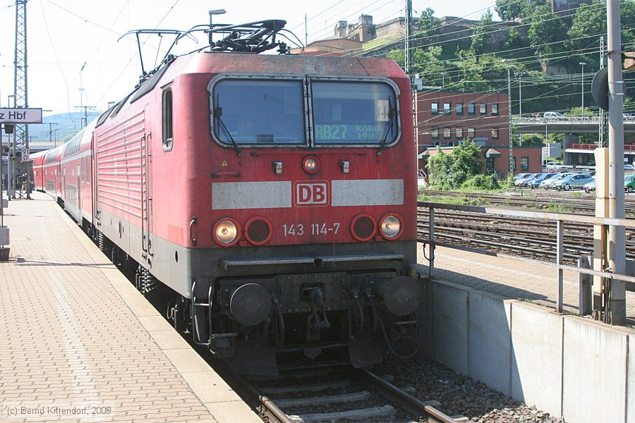 Deutsche Bahn - 143114-7
/ Bild: db1431147_bk0905230067.jpg Deutsche Bahn - 143114-7
/ Bild: db1431147_bk0905230067.jpg