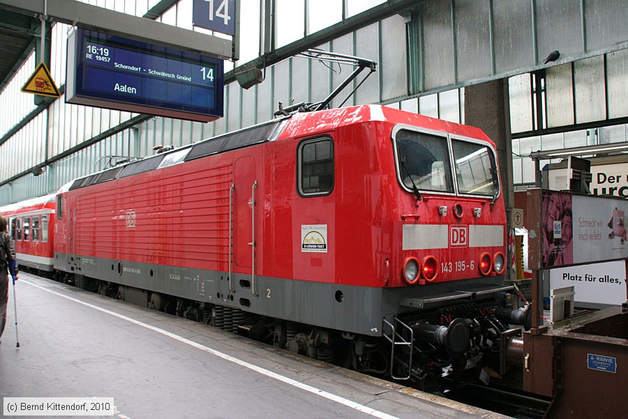 Deutsche Bahn - 143195-6
/ Bild: db1431956_bk1008120025.jpg Deutsche Bahn - 143195-6
/ Bild: db1431956_bk1008120025.jpg