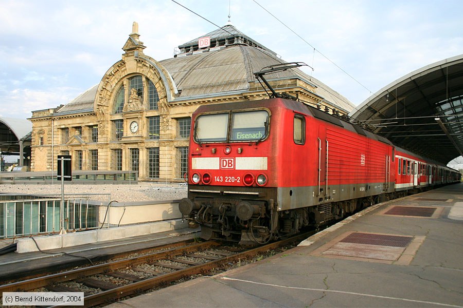 Deutsche Bahn - 143220-2
/ Bild: db1432202_e0006686.jpg Deutsche Bahn - 143220-2
/ Bild: db1432202_e0006686.jpg