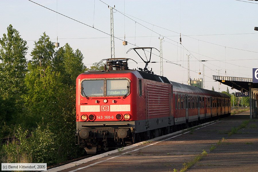 Deutsche Bahn - 143360-6
/ Bild: db1433606_e0019438.jpg Deutsche Bahn - 143360-6
/ Bild: db1433606_e0019438.jpg
