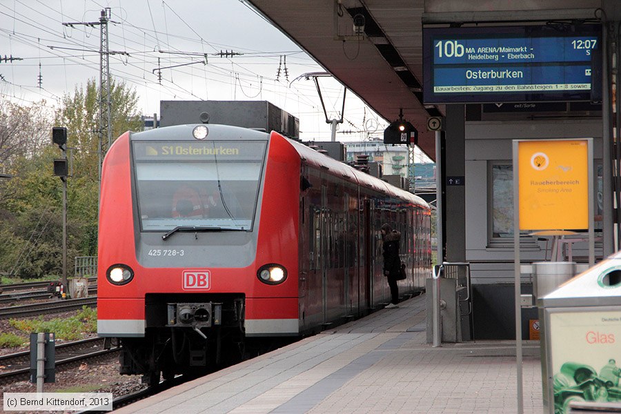Deutsche Bahn - S-Bahn Rhein Neckar - 425728-3
/ Bild: db4257283_bk1311060013.jpg Deutsche Bahn - S-Bahn Rhein Neckar - 425728-3
/ Bild: db4257283_bk1311060013.jpg