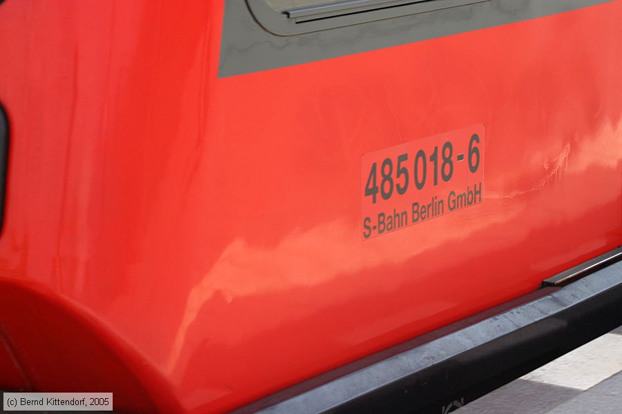 Deutsche Bahn - S-Bahn Berlin - 485018-6
/ Bild: db4850186_e0019170.jpg
