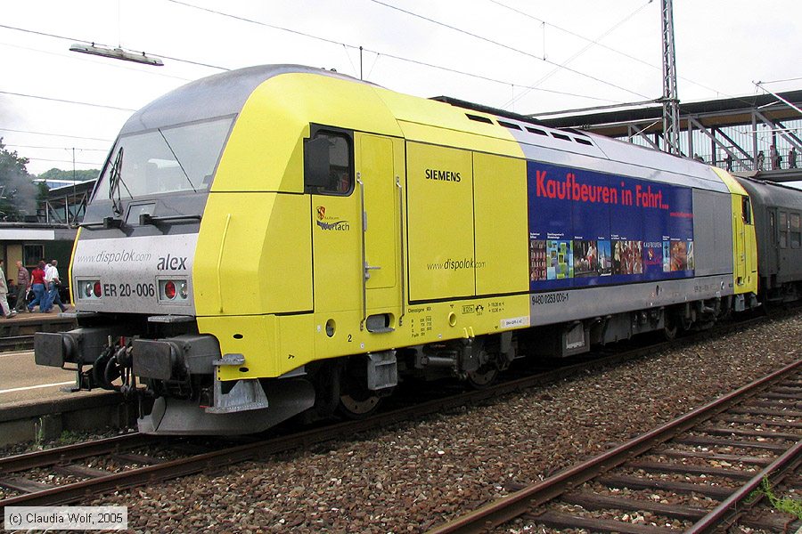 Alex - ER 20-006
/ Bild: alexer20006_cw014228.jpg Alex - ER 20-006
/ Bild: alexer20006_cw014228.jpg