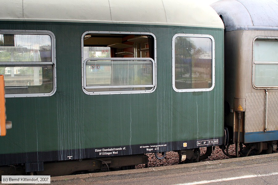 Ulmer Eisenbahnfreunde - 415
/ Bild: uefwagen415_bk0709290042.jpg
