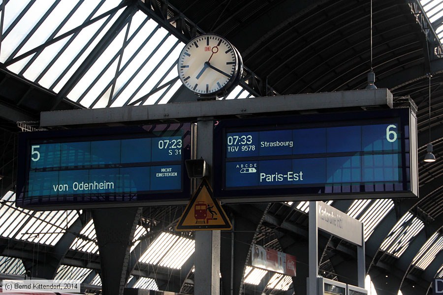Karlsruhe Hauptbahnhof
/ Bild: bfkarlsruhehbf_bk1406240002.jpg