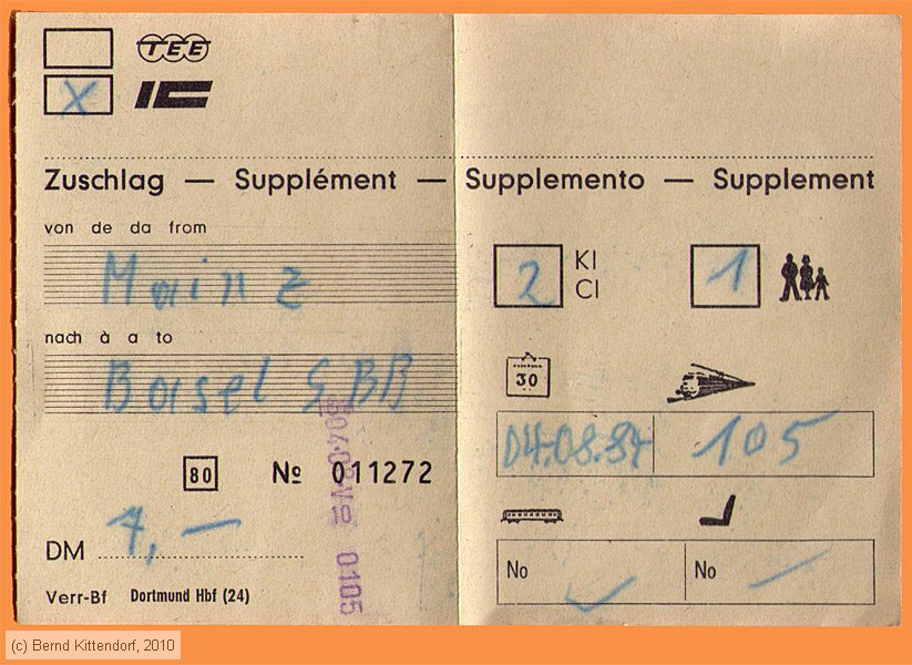 Deutsche Bundesbahn - IC Zuschlag
/ Bild: db_fk19840804iczu.jpg Deutsche Bundesbahn - IC Zuschlag
/ Bild: db_fk19840804iczu.jpg