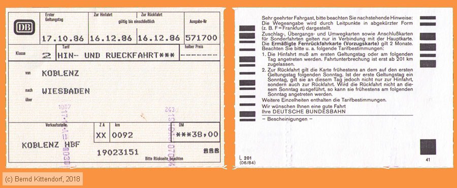Deutsche Bundesbahn - Fahrkarte
/ Bild: db_fk19861017rfk.jpg