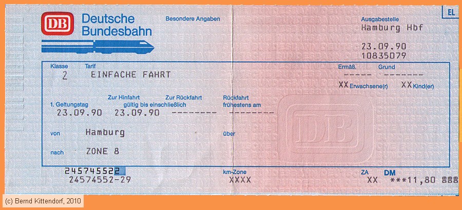 Deutsche Bundesbahn - Fahrkarte
/ Bild: db_fk19900923e.jpg