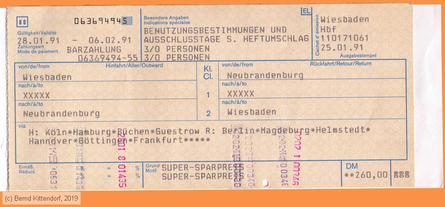 Deutsche Bundesbahn - Fahrkarte
/ Bild: db_fk19910128ssts3.jpg