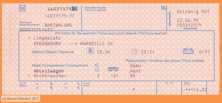 Deutsche Bahn - Reservierung
/ Bild: db_fk19950428schlaf.jpg