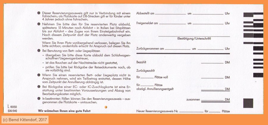 Deutsche Bahn - Reservierung
/ Bild: db_fk19950428schlafs2.jpg