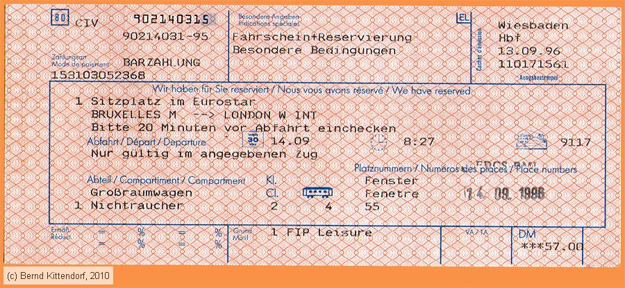 Deutsche Bahn - Fahrkarte und Reservierung
/ Bild: db_fk19960913e.jpg