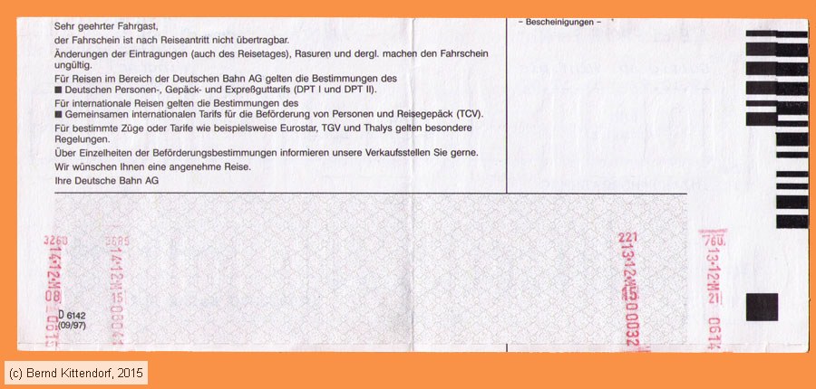 Deutsche Bahn - Fahrkarte
/ Bild: db_fk19971213efks2.jpg