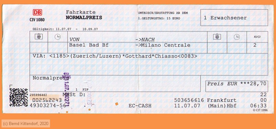 Deutsche Bahn - Fahrkarte
/ Bild: db_fk20070711efk0.jpg
