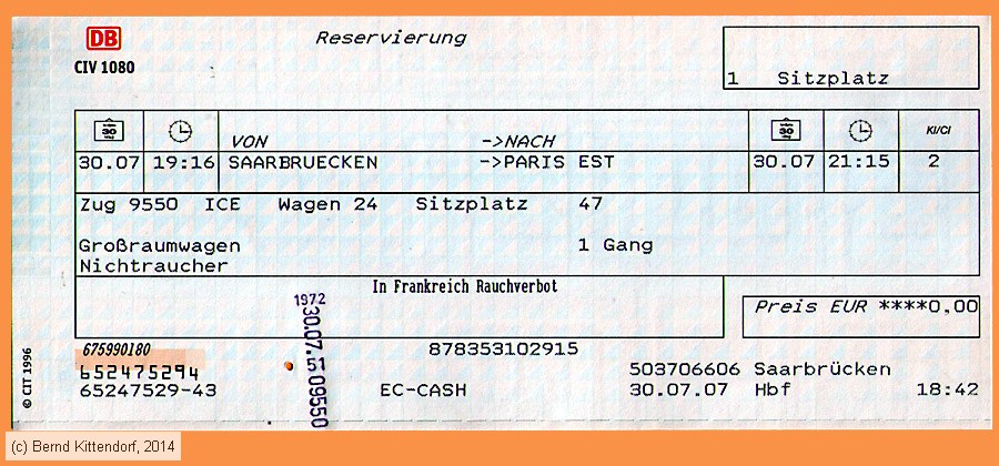 Deutsche Bahn - Reservierung
/ Bild: db_fk20070730reh.jpg