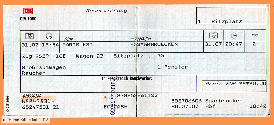 Deutsche Bahn - Reservierung
/ Bild: db_fk20070731res.jpg