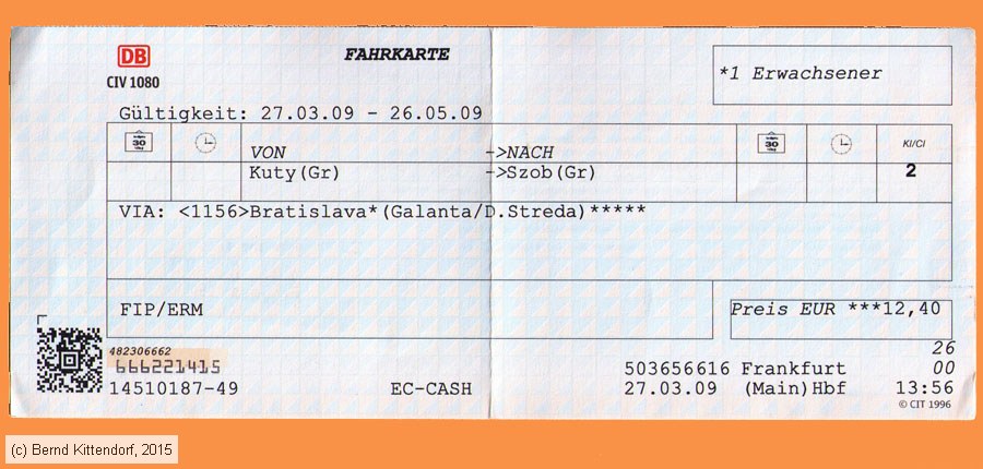 Deutsche Bahn - Fahrkarte
/ Bild: db_fk20090327efkkss1.jpg