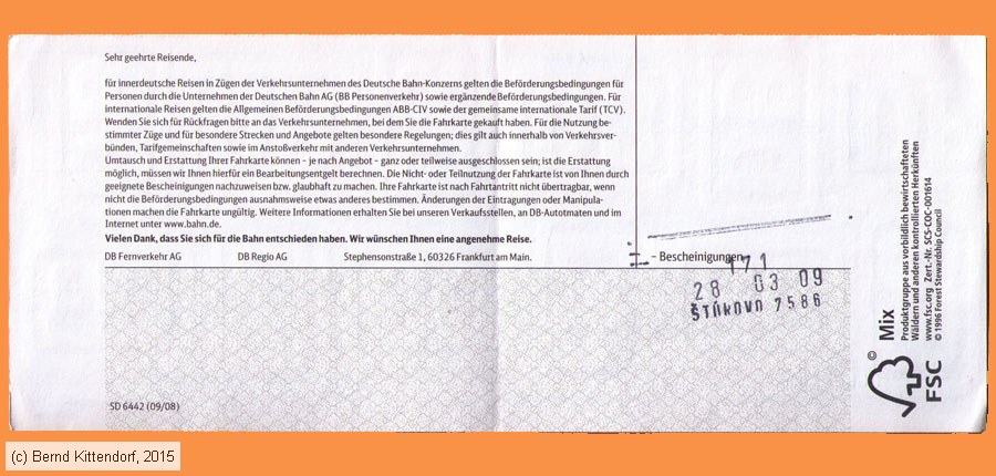 Deutsche Bahn - Fahrkarte
/ Bild: db_fk20090327efkkss2.jpg