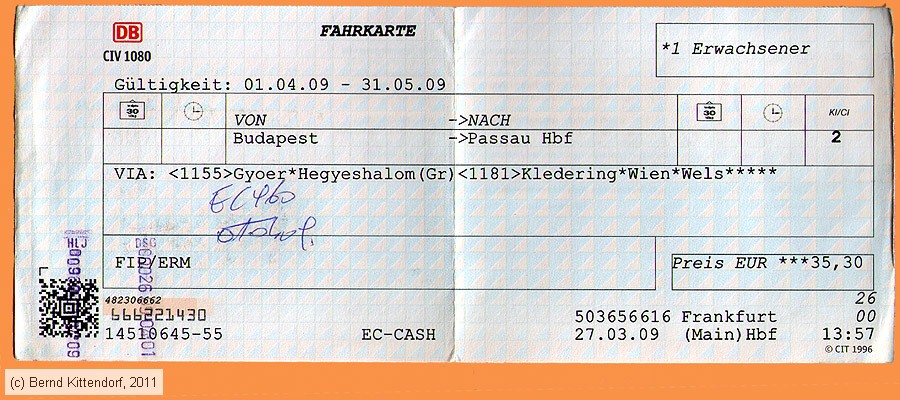Deutsche Bahn - Fahrkarte
/ Bild: db_fk20090327fc.jpg
