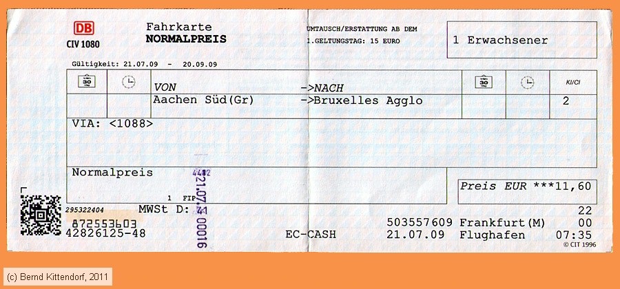 Deutsche Bahn - Fahrkarte
/ Bild: db_fk20090721e.jpg