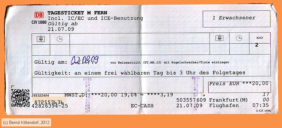 Deutsche Bahn - Fahrkarte
/ Bild: db_fk20090721ttmf0802.jpg
