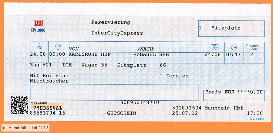 Deutsche Bahn - Reservierung
/ Bild: db_fk20120824resa.jpg
