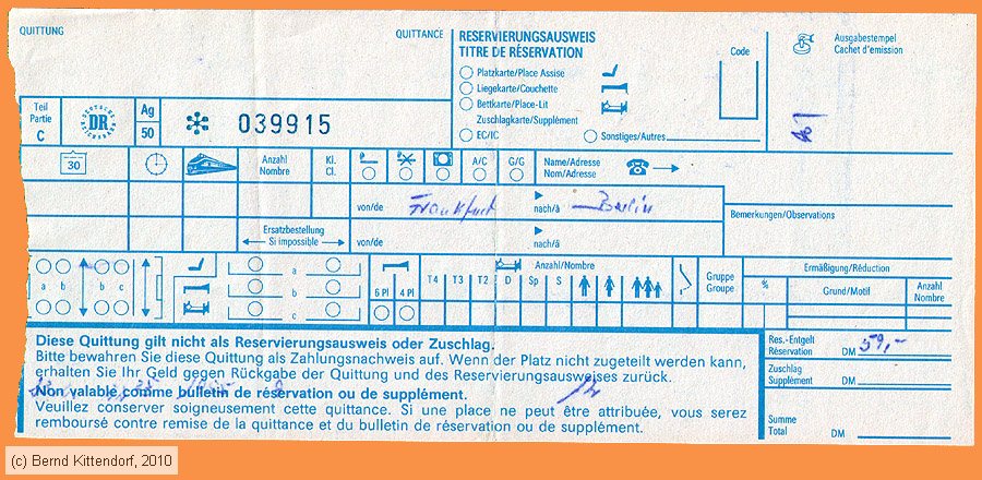Deutsche Reichsbahn - Liegewagen-Quittung
/ Bild: dr_fkq039915q.jpg