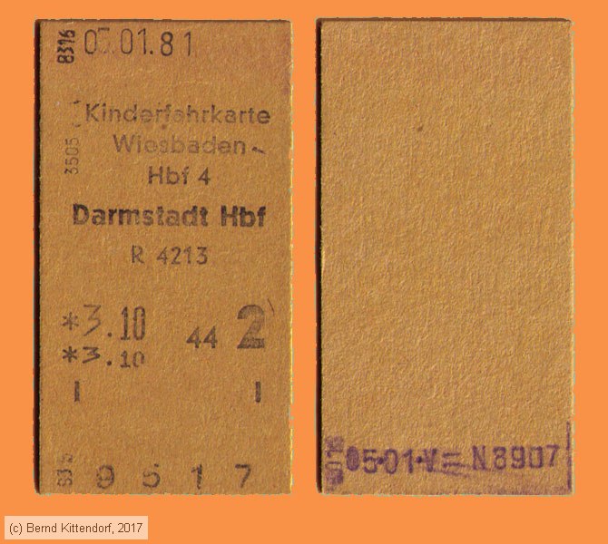 Deutsche Bundesbahn - Fahrkarte
/ Bild: db_fk19810105e.jpg