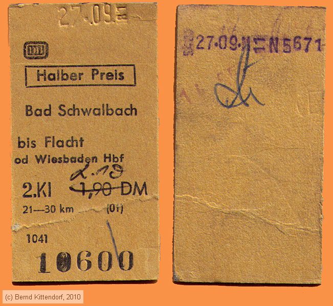 Deutsche Bundesbahn - Fahrkarte
/ Bild: db_fk19810927e.jpg
