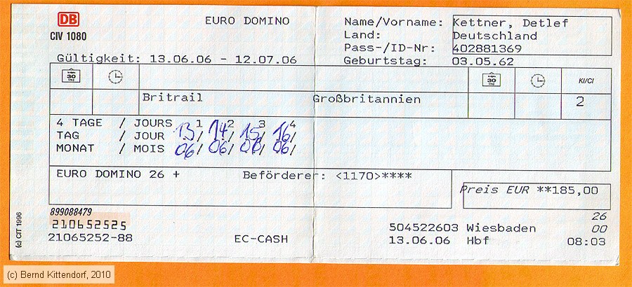 Deutsche Bahn - Euro-Domino Fahrkarte
/ Bild: db_fk20060613f.jpg