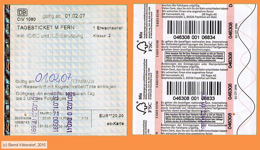 Deutsche Bahn - Fahrkarte
/ Bild: db_fk20070201ttmf.jpg
