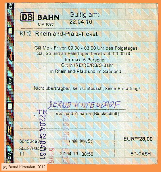 Deutsche Bahn - Fahrkarte
/ Bild: db_fk20100422rpt.jpg