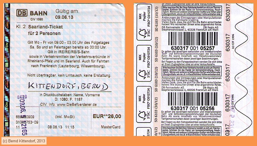 Deutsche Bahn - Saarland Ticket
/ Bild: db_fk20130609slt2.jpg