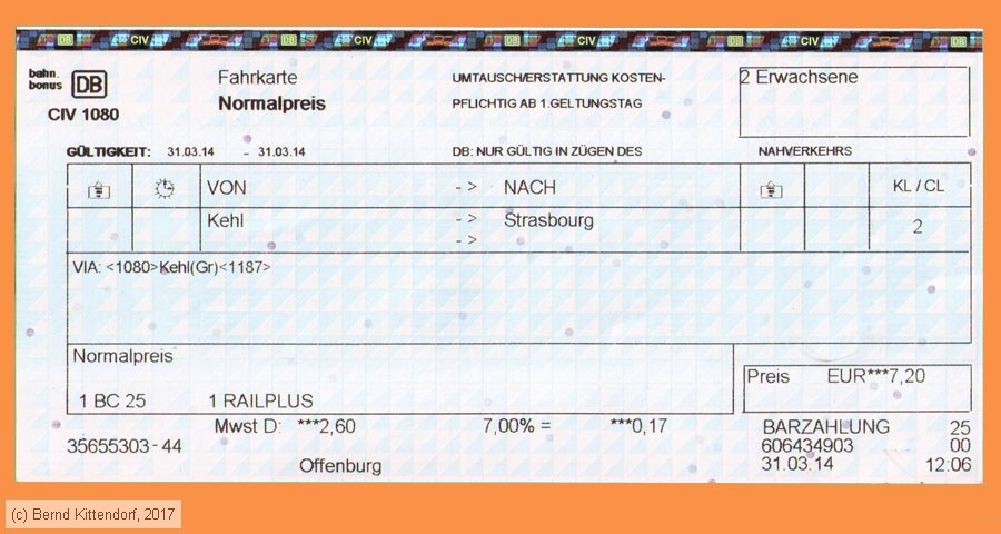 Deutsche Bahn - Fahrkarte
/ Bild: db_fk20140331r2n.jpg