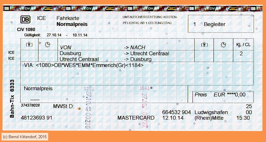 Deutsche Bahn - Fahrkarte Begleiter
/ Bild: db_fk20141027fknull.jpg
