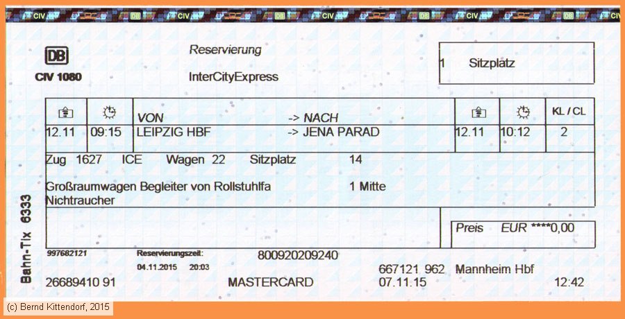 Deutsche Bahn - Reservierung
/ Bild: db_fk20151112resb.jpg Deutsche Bahn - Reservierung
/ Bild: db_fk20151112resb.jpg