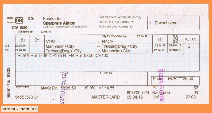 Deutsche Bahn - Fahrkarte Sparpreis Aktion
/ Bild: db_fk20160422fkspa.jpg