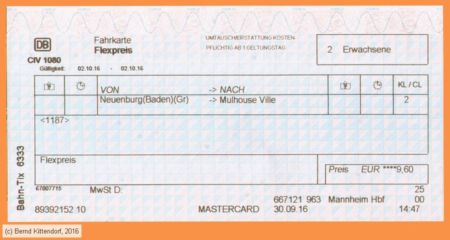 Deutsche Bahn - Fahrkarte
/ Bild: db_fk20161002bfk.jpg